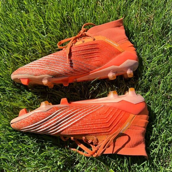 Women’s Adidas Predator 19.1 SG Coral Cleats Sz 10 (Men’s 8) - Picture 8 of 15